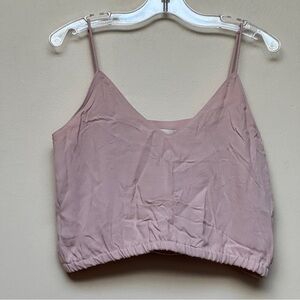 Wilfred Free Babaton Dusty Pink Crop Cami XS Rayon Adjustable Straps